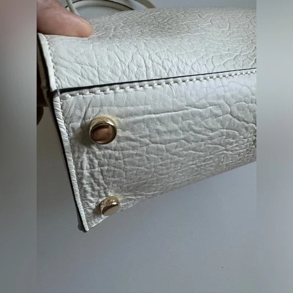 New Kate Spade White Lynne Perri Lane Leather Tote Bag - Picture 10 of 12